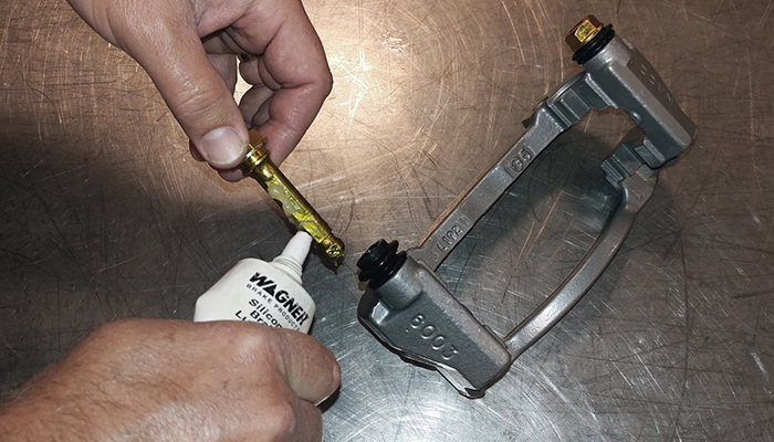 degreaser on brake pads