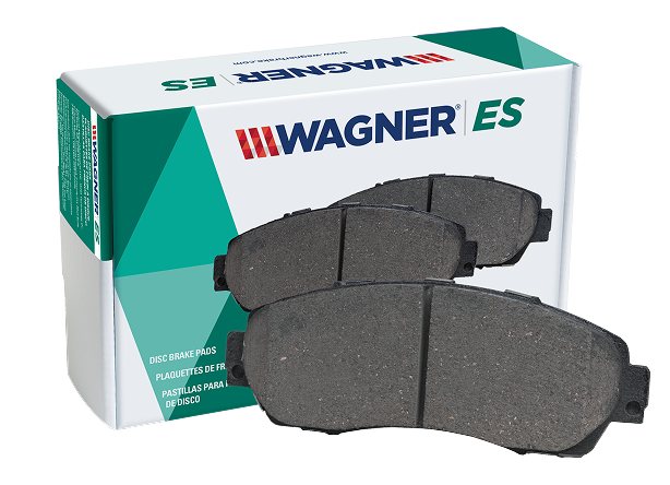 Wagner ES Brake Pads in Front of Box