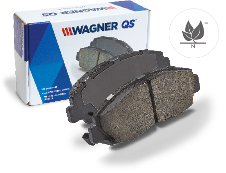 package view of quickstop brake pads by wagner