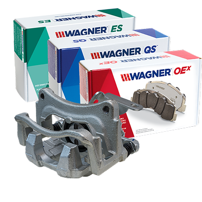 Wagner line of brake pads with a Wagner caliper 